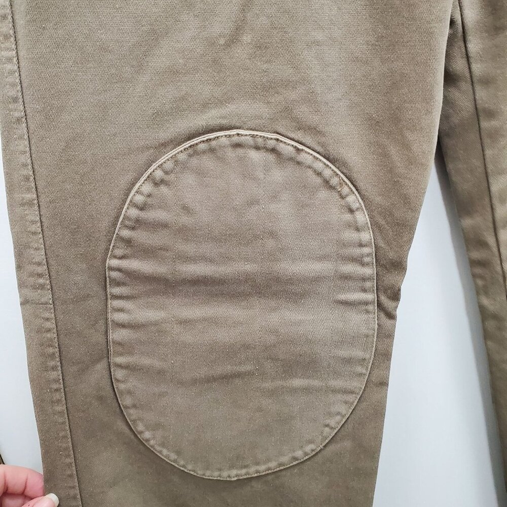 Gabiz Paris Vintage Beige Khaki Dystopian Industrial Button Fly Zip Ankle Pant 1 - Picture 5 of 11